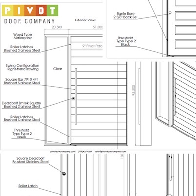 Contractor Pivot Door Information - Pivot Door Company