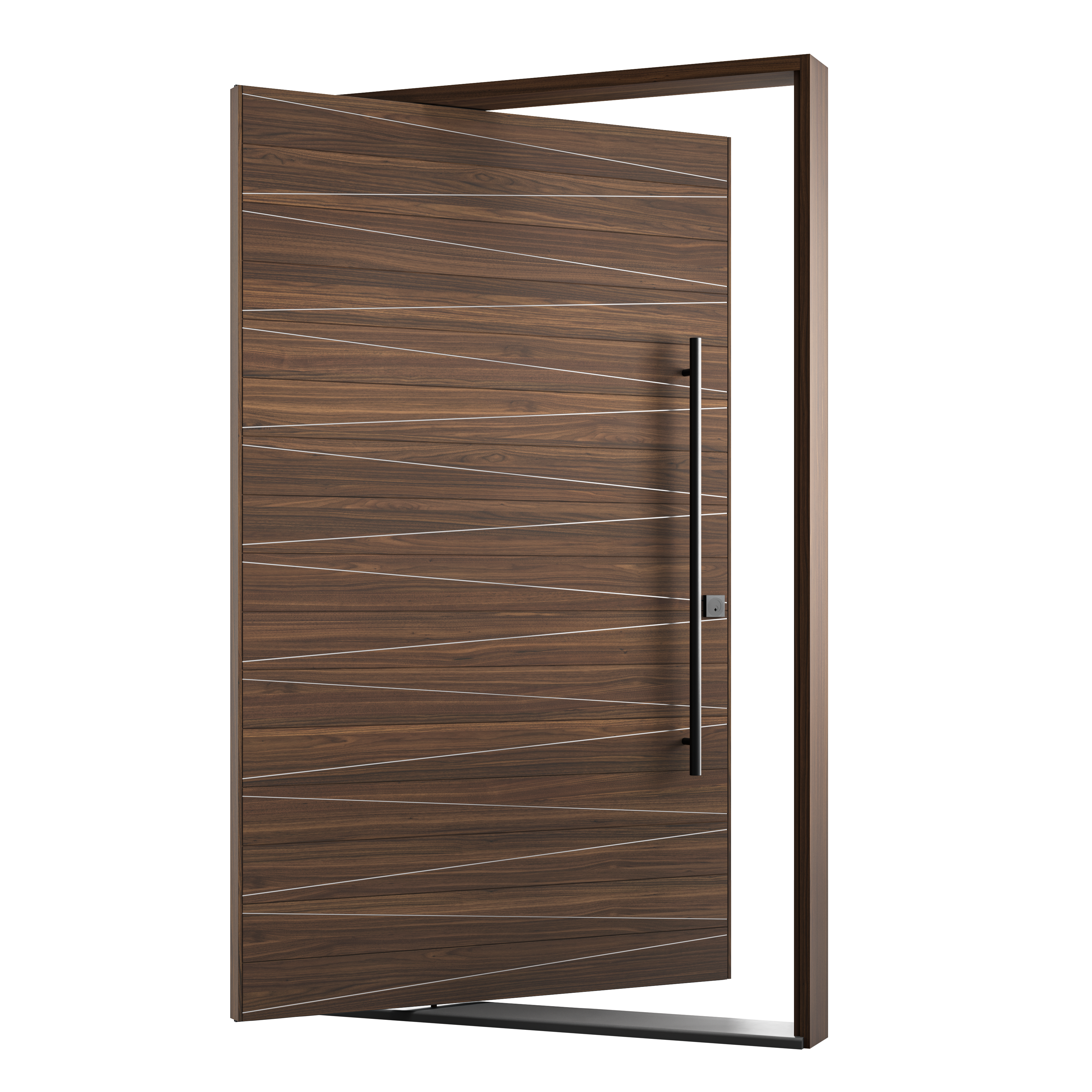 Style Selections 2-ft x 3-ft Natural/Black Rectangular Indoor Door