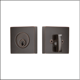 Square Deadbolt in Oil Rubbed Bronze